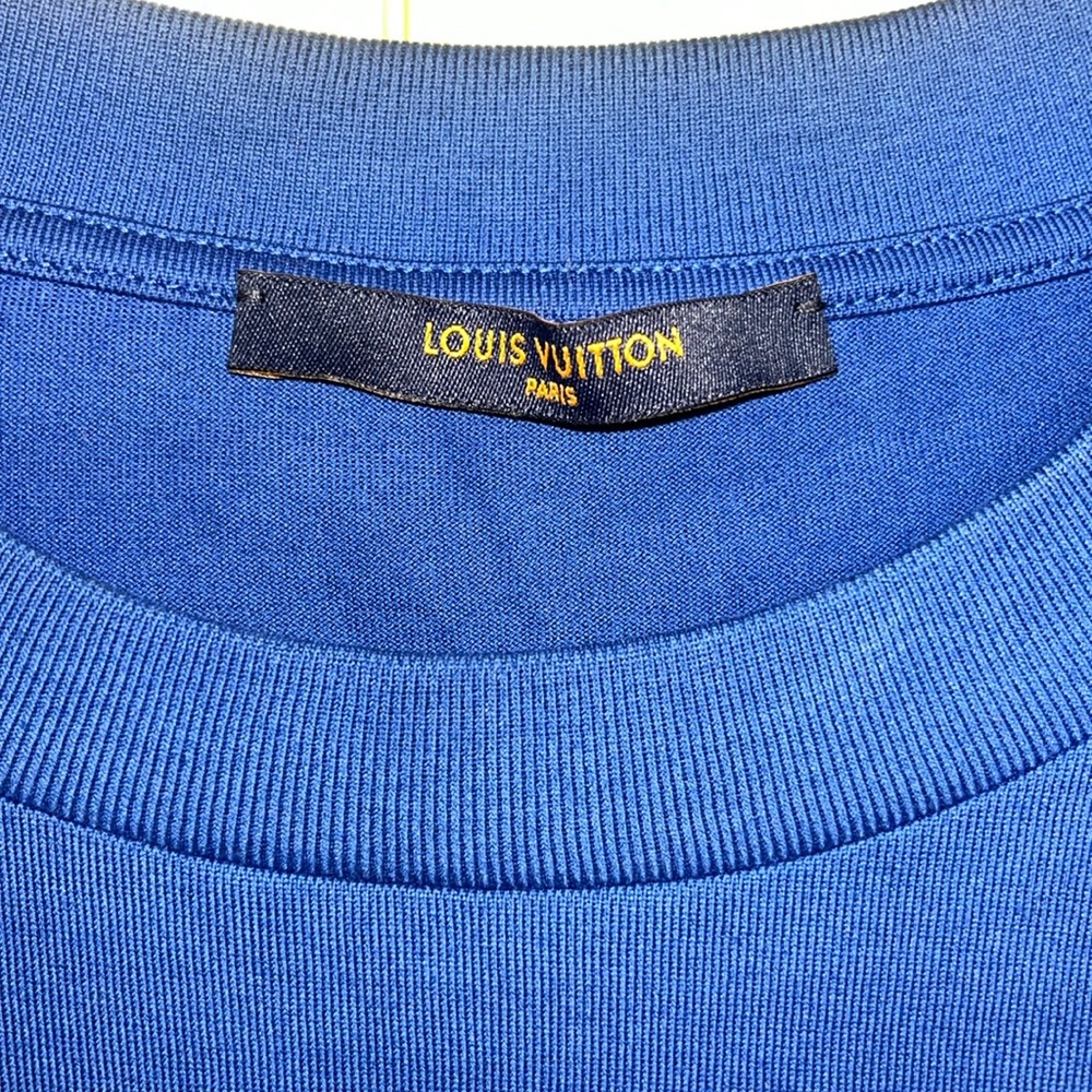 COPY - Louis Vuitton Blue and Red Monogram Gradient  T-shirt